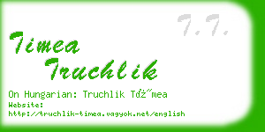 timea truchlik business card
